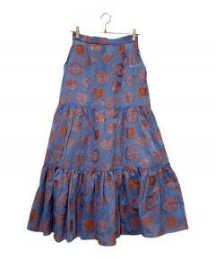 中古・古着通販】NON TOKYO (ノントーキョー) PRINT RIB FLARE PANTS