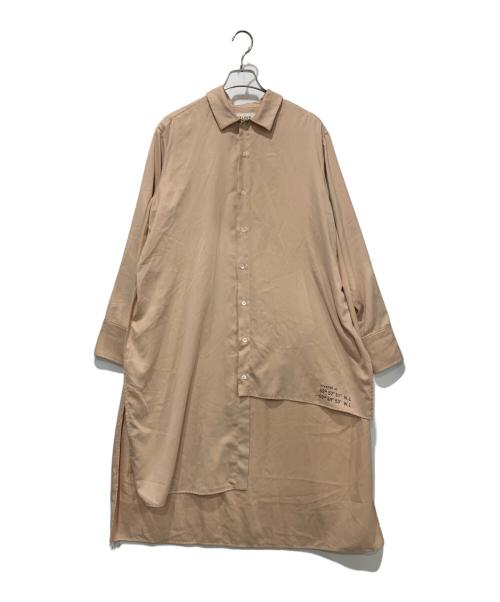 BELPER（ベルパー）BELPER (ベルパー) 長袖ワンピース ピンクベージュ サイズ:SIZE Freeの古着・服飾アイテム