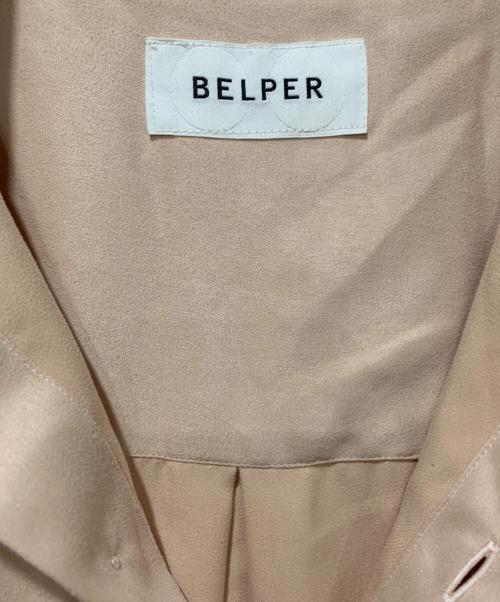 BELPER（ベルパー）BELPER (ベルパー) 長袖ワンピース ピンクベージュ サイズ:SIZE Freeの古着・服飾アイテム