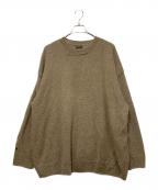wirrowウィロウ）の古着「Alpaca wool wide knit pullover」｜ブラウン