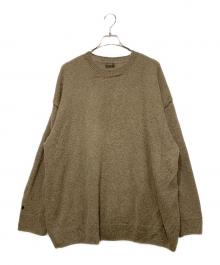 wirrow（ウィロウ）の古着「Alpaca wool wide knit pullover」｜ブラウン