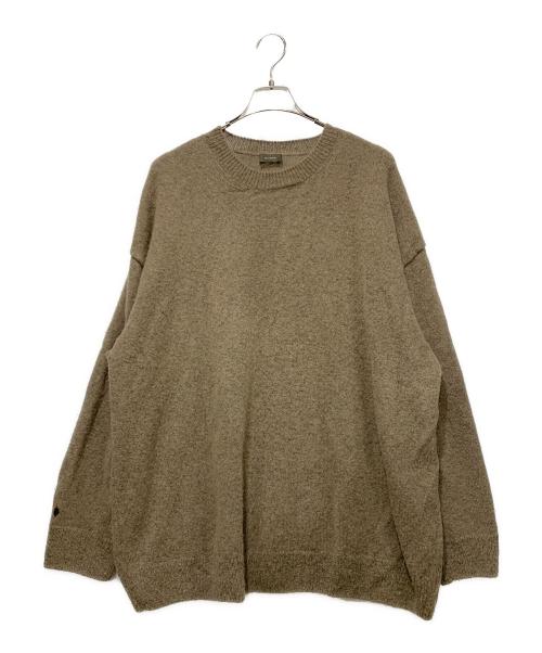 wirrow（ウィロウ）wirrow (ウィロウ) Alpaca wool wide knit pullover ブラウン サイズ:SIZE 3の古着・服飾アイテム