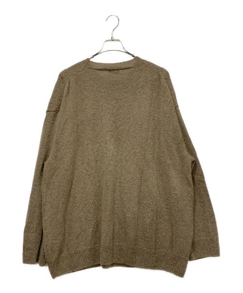 wirrow（ウィロウ）wirrow (ウィロウ) Alpaca wool wide knit pullover ブラウン サイズ:SIZE 3の古着・服飾アイテム