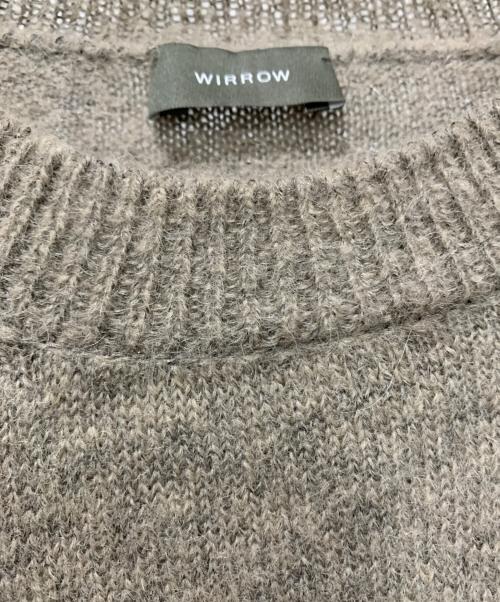 wirrow（ウィロウ）wirrow (ウィロウ) Alpaca wool wide knit pullover ブラウン サイズ:SIZE 3の古着・服飾アイテム