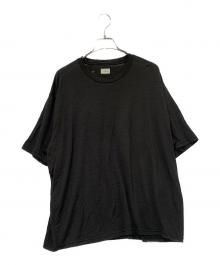 CAPERTICA（カペルチカ）の古着「Super120s Washable Wool Jersey Oversized Tee」｜ブラック