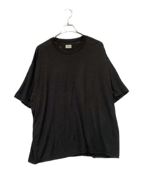 CAPERTICA（カペルチカ）CAPERTICA (カペルチカ) Super120s Washable Wool Jersey Oversized Tee ブラック サイズ:SIZE 4の古着・服飾アイテム