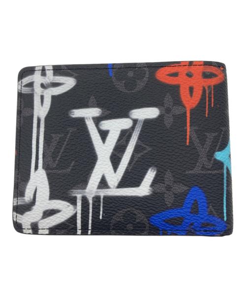 LOUIS VUITTON（ルイ ヴィトン）LOUIS VUITTON (ルイ ヴィトン) モノグラム・エクリプス キャンバス　ポルトフォイユ ミュルティプル ブラックの古着・服飾アイテム