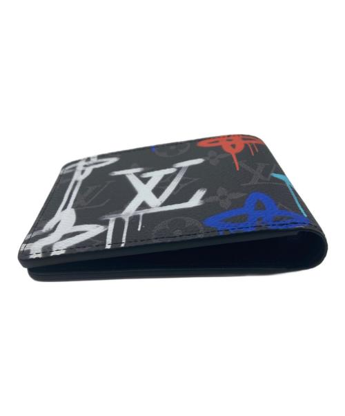 LOUIS VUITTON（ルイ ヴィトン）LOUIS VUITTON (ルイ ヴィトン) モノグラム・エクリプス キャンバス　ポルトフォイユ ミュルティプル ブラックの古着・服飾アイテム
