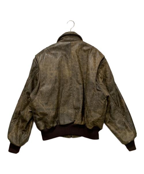 Golden Bear（ゴールデンベア）Golden Bear (ゴールデンベア) A-2レザージャケット ブラウン サイズ:SIZE 44の古着・服飾アイテム