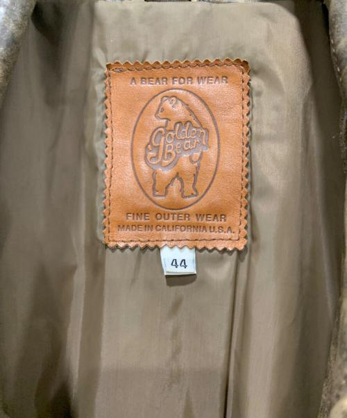 Golden Bear（ゴールデンベア）Golden Bear (ゴールデンベア) A-2レザージャケット ブラウン サイズ:SIZE 44の古着・服飾アイテム
