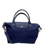 LONGCHAMPロンシャン）の古着「LONGCHAMP　2WAYバッグ」｜ブルー