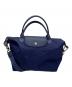LONGCHAMP（ロンシャン）の古着「LONGCHAMP　2WAYバッグ」｜ブルー