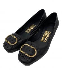 Salvatore Ferragamo（サルヴァトーレ フェラガモ）の古着「ハイヒールパンプス」｜ブラック
