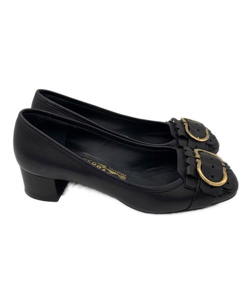 Salvatore Ferragamo（サルヴァトーレ フェラガモ）Salvatore Ferragamo (サルヴァトーレ フェラガモ) ハイヒールパンプス ブラック サイズ:SIZE 5の古着・服飾アイテム