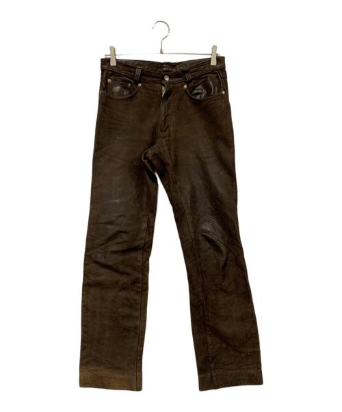Schott（ショット）Schott (ショット) レザーパンツ ブラウン サイズ:SIZE 30の古着・服飾アイテム