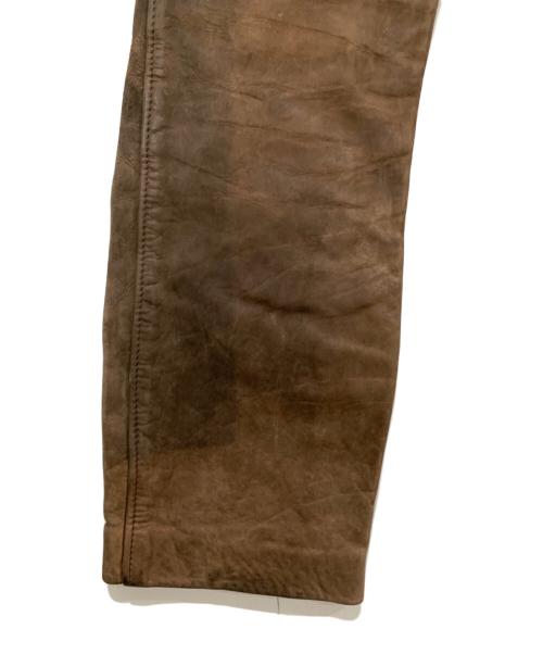Schott（ショット）Schott (ショット) レザーパンツ ブラウン サイズ:SIZE 30の古着・服飾アイテム