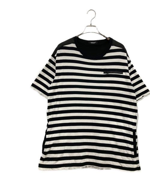 UNDERCOVER（アンダーカバー）UNDERCOVER (アンダーカバー) 半袖カットソー ホワイト×ブラック サイズ:SIZE 4の古着・服飾アイテム