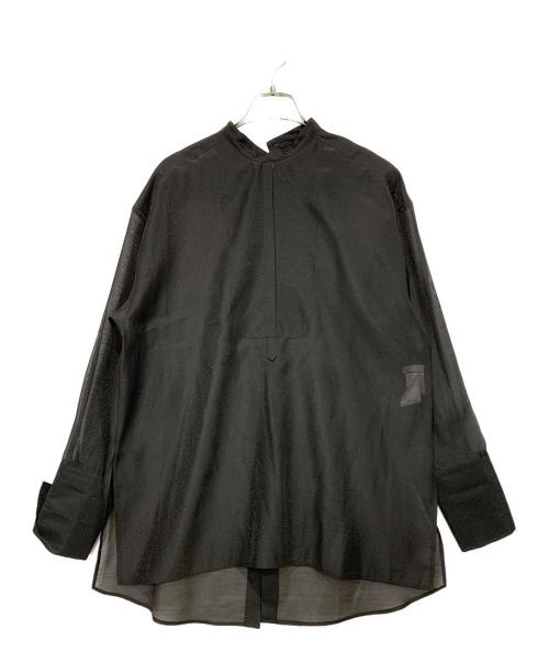 Whim Gazette（ウィムガゼット）Whim Gazette (ウィムガゼット) オーガンジーシャツ ブラック サイズ:SIZE Freeの古着・服飾アイテム