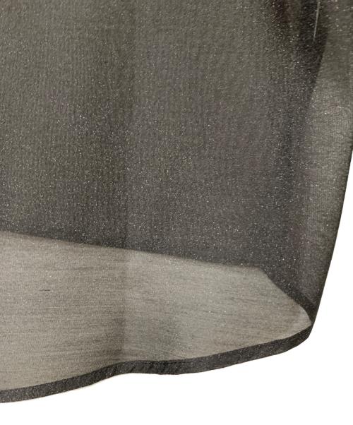 Whim Gazette（ウィムガゼット）Whim Gazette (ウィムガゼット) オーガンジーシャツ ブラック サイズ:SIZE Freeの古着・服飾アイテム