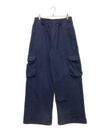 UMBRO×PARANOID（アンブロ×パラノイド）の古着「スウェットカーゴパンツ」｜ネイビー