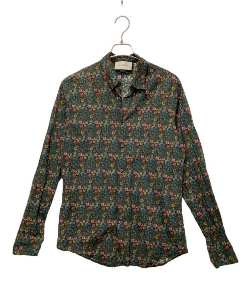 GUCCI（グッチ）GUCCI (グッチ) 長袖シャツ グリーン サイズ:40の古着・服飾アイテム