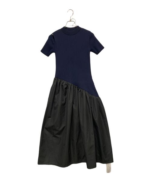 UNITED TOKYO（ユナイテッドトーキョー）UNITED TOKYO (ユナイテッドトーキョー) 半袖ワンピース ネイビー×ブラック サイズ:SIZE Freeの古着・服飾アイテム