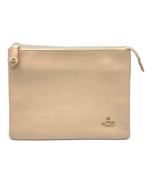 Vivienne Westwood（ヴィヴィアンウエストウッド）Vivienne Westwood (ヴィヴィアンウエストウッド) クラッチバッグ ベージュの古着・服飾アイテム
