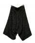NO ID. BLACK (ノーアイディー ブラック) フリンジチェック ドレープ トラウザーズパンツ ブラック サイズ:SIZE 3：5000円