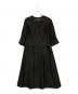 LANVIN NOIR（ランバン ノワール）の古着「長袖ワンピース」｜ブラック