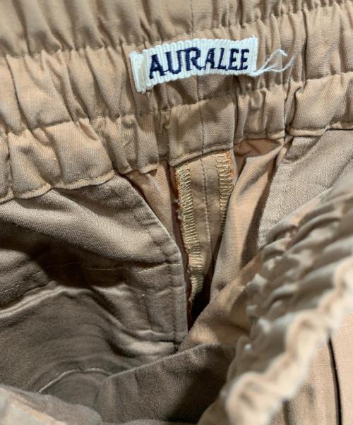 AURALEE（オーラリー）AURALEE (オーラリー) FINX TUSSAH CHAMBRAY EASY PANTS ブラウン サイズ:SIZE 4の古着・服飾アイテム