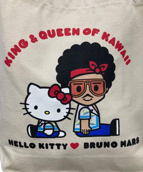 Sanrio（サンリオ）Sanrio (サンリオ) BRUNO MARS (ブルーノ マーズ) トートバッグ ベージュの古着・服飾アイテム