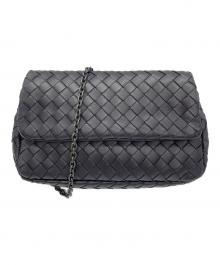 BOTTEGA VENETA（ボッテガベネタ）の古着「チェーンショルダーバッグ」｜ブラック