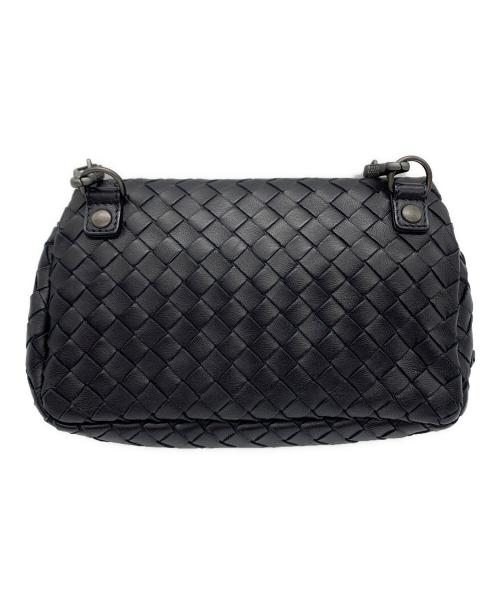 BOTTEGA VENETA（ボッテガベネタ）BOTTEGA VENETA (ボッテガベネタ) チェーンショルダーバッグ ブラックの古着・服飾アイテム