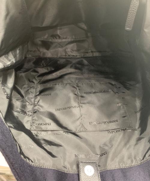EMPORIO ARMANI（エンポリオ アルマーニ）EMPORIO ARMANI (エンポリオ アルマーニ) 2WAYバッグ ネイビー×ブラックの古着・服飾アイテム