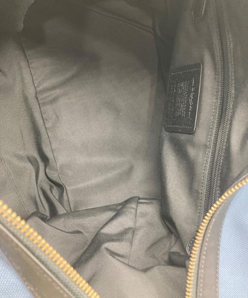 COACH（コーチ）COACH (コーチ) ボストンバッグ ブルー×ブラックの古着・服飾アイテム