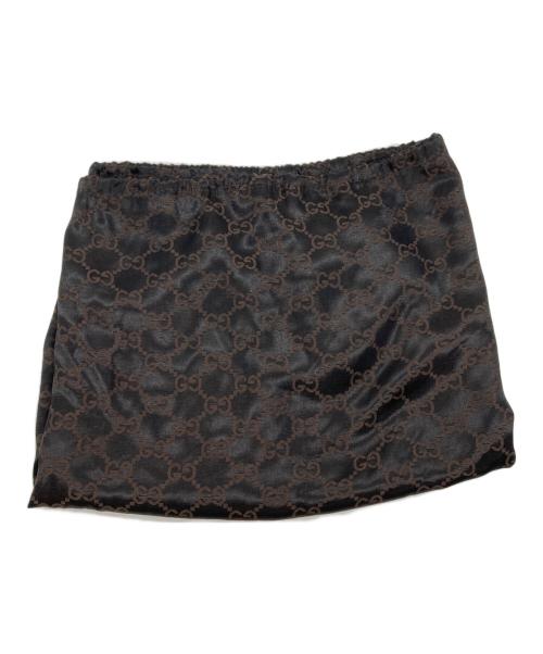 GUCCI（グッチ）GUCCI (グッチ) ラージトートバッグ ブラックの古着・服飾アイテム