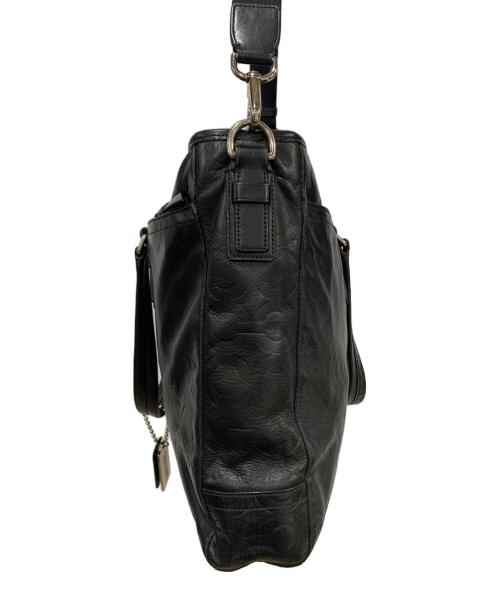 COACH（コーチ）COACH (コーチ) レザートートバッグ ブラックの古着・服飾アイテム