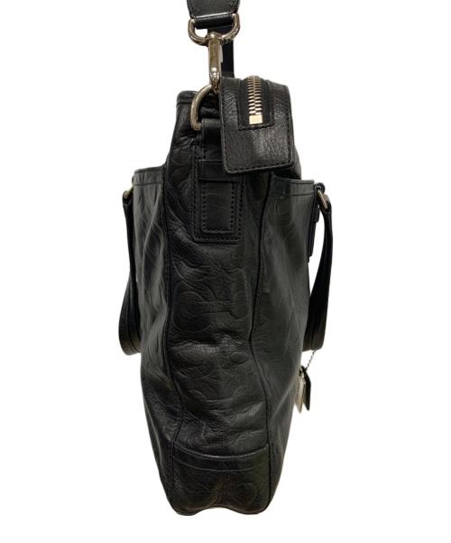 COACH（コーチ）COACH (コーチ) レザートートバッグ ブラックの古着・服飾アイテム