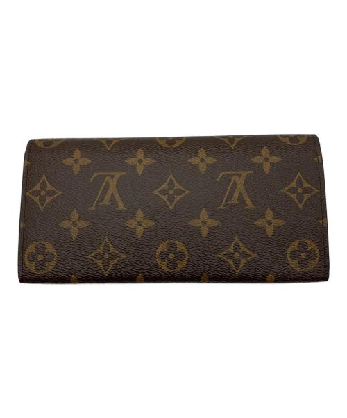 LOUIS VUITTON（ルイ ヴィトン）LOUIS VUITTON (ルイ ヴィトン) モノグラム　ポルトフォイユ・エミリー ブラウン×ピンクの古着・服飾アイテム
