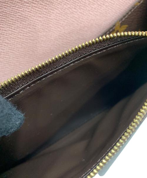LOUIS VUITTON（ルイ ヴィトン）LOUIS VUITTON (ルイ ヴィトン) モノグラム　ポルトフォイユ・エミリー ブラウン×ピンクの古着・服飾アイテム