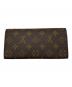 LOUIS VUITTON (ルイ ヴィトン) モノグラム　ポルトフォイユ・エミリー ブラウン×ピンク：60000円