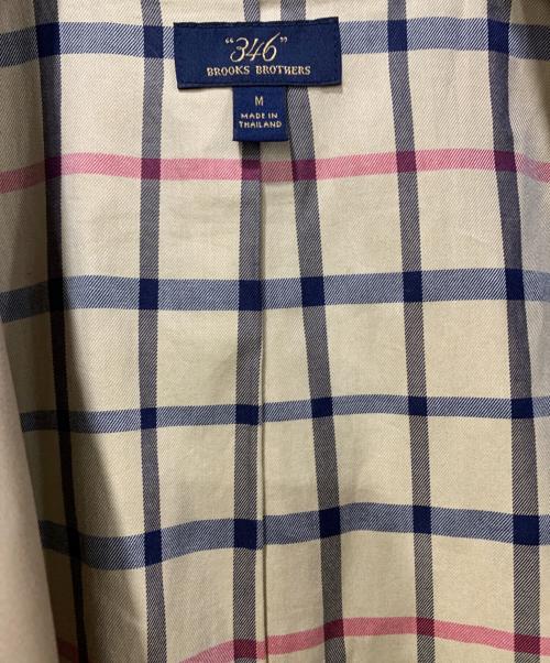 346 BROOKS BROTHERS（346 ブルックスブラザーズ）346 BROOKS BROTHERS (346 ブルックスブラザーズ) ステンカラーコート ベージュ サイズ:SIZE Mの古着・服飾アイテム