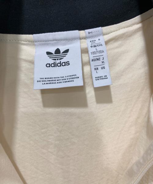 adidas（アディダス）adidas (アディダス) ジップアップスウェット ブラック×ベージュ サイズ:SIZE Lの古着・服飾アイテム