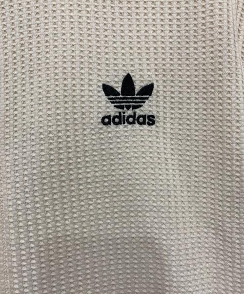adidas（アディダス）adidas (アディダス) ジップアップスウェット ブラック×ベージュ サイズ:SIZE Lの古着・服飾アイテム