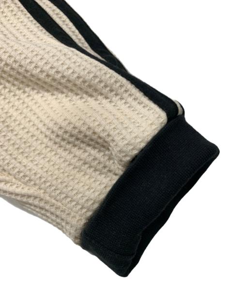 adidas（アディダス）adidas (アディダス) ジップアップスウェット ブラック×ベージュ サイズ:SIZE Lの古着・服飾アイテム