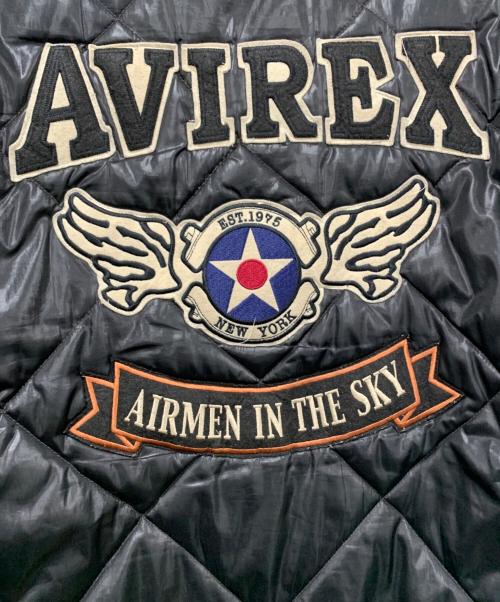 AVIREX（アヴィレックス）AVIREX (アヴィレックス) ワッペン中綿ジャケット ブラック サイズ:SIZE Lの古着・服飾アイテム