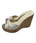 JIMMY CHOO (ジミーチュウ) ウェッジソールサンダル アイボリー サイズ:SIZE 37 1/2：6000円