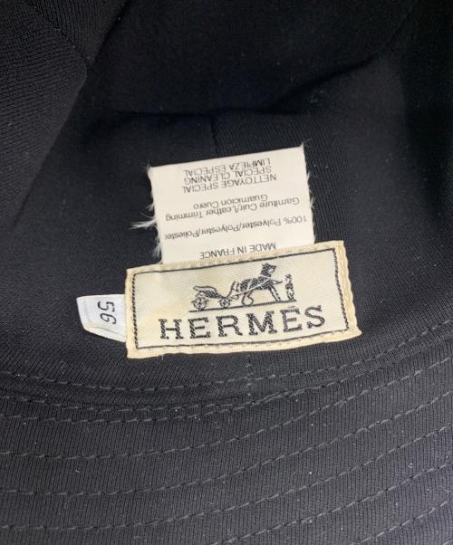 HERMES（エルメス）HERMES (エルメス) バケットハット ブラック サイズ:SIZE 56の古着・服飾アイテム