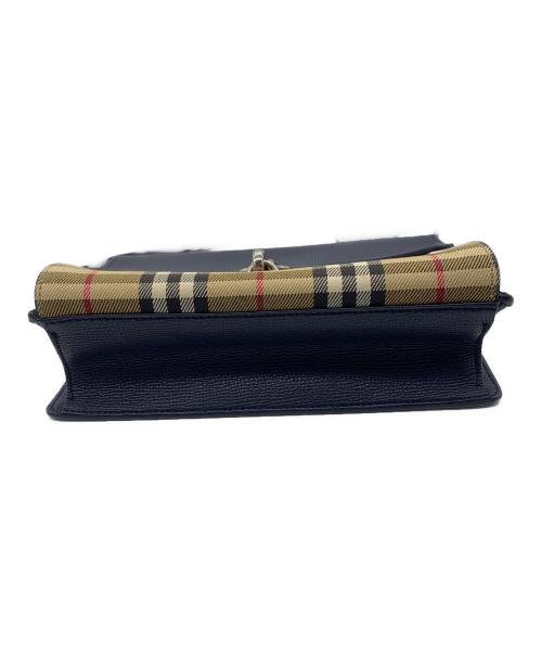 BURBERRY（バーバリー）BURBERRY (バーバリー) ショルダーバッグ ネイビー×ベージュの古着・服飾アイテム