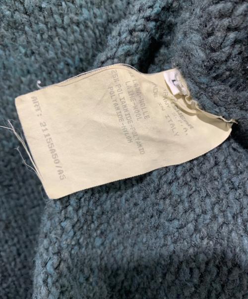 STONE ISLAND（ストーンアイランド）STONE ISLAND (ストーンアイランド) 厚手ニット　94AW/マッシモオスティ期・グリーンエッジワッペン グリーン サイズ:SIZE Lの古着・服飾アイテム